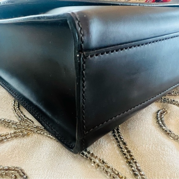 GUCCI Square G Smooth Leather Shoulder Bag with Dust Bag, Vintage - Picture 3 of 11